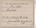 Etiketten zu Skorodit (NHMW-MIN-Aa568)